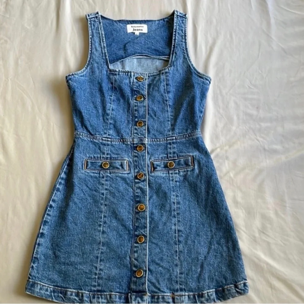 Reformation Denim Mini Dress - Picture 1 of 4
